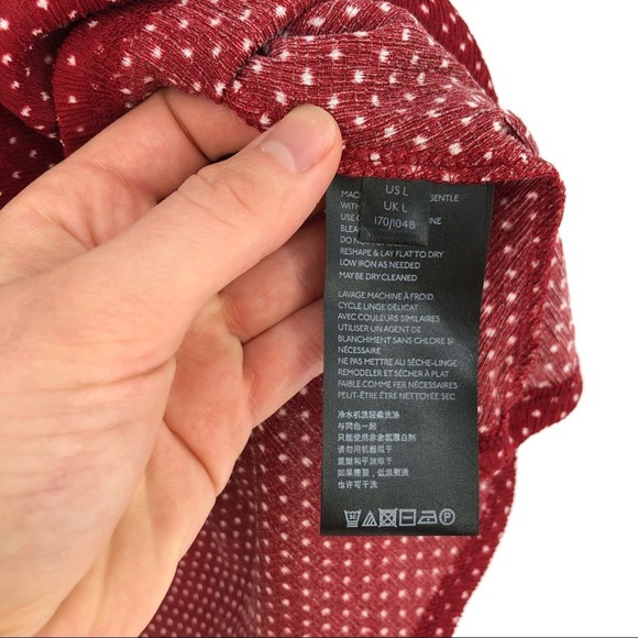 Anthropologie MAEVE Rita Ruffled One Shoulder Top Wine Bordeaux size Large - Picture 5 of 7